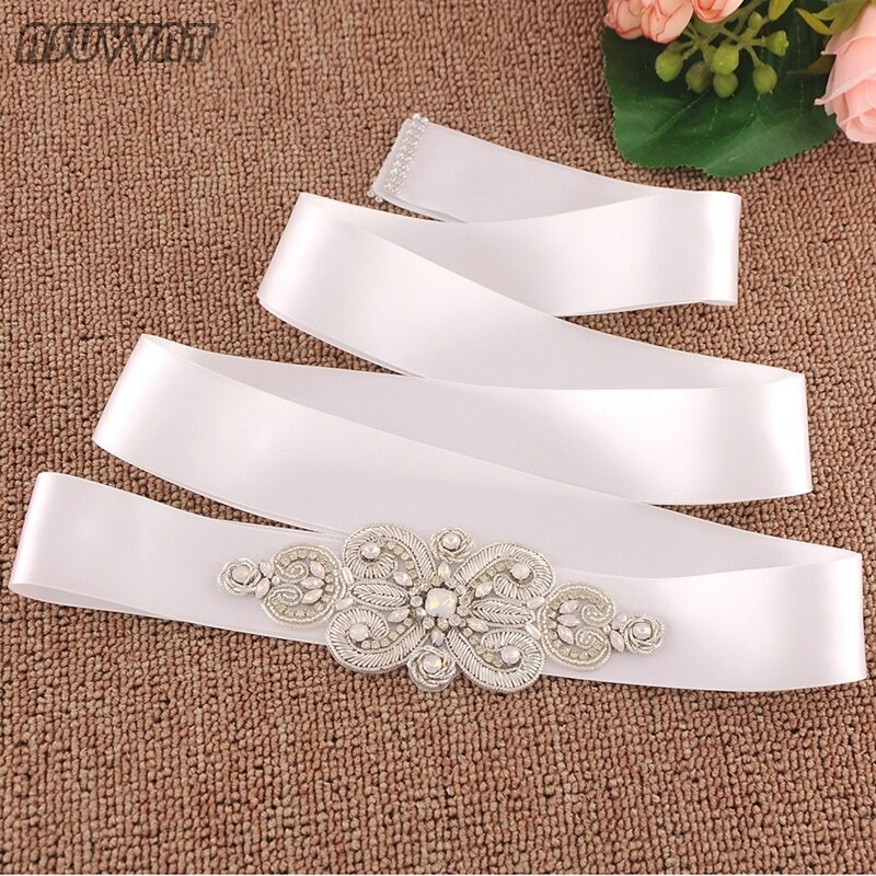 Cinturones de boda elegantes cinturones de novia de lujo perlas de cristal con cuentas boda cinturones accesorios para niña vestido de