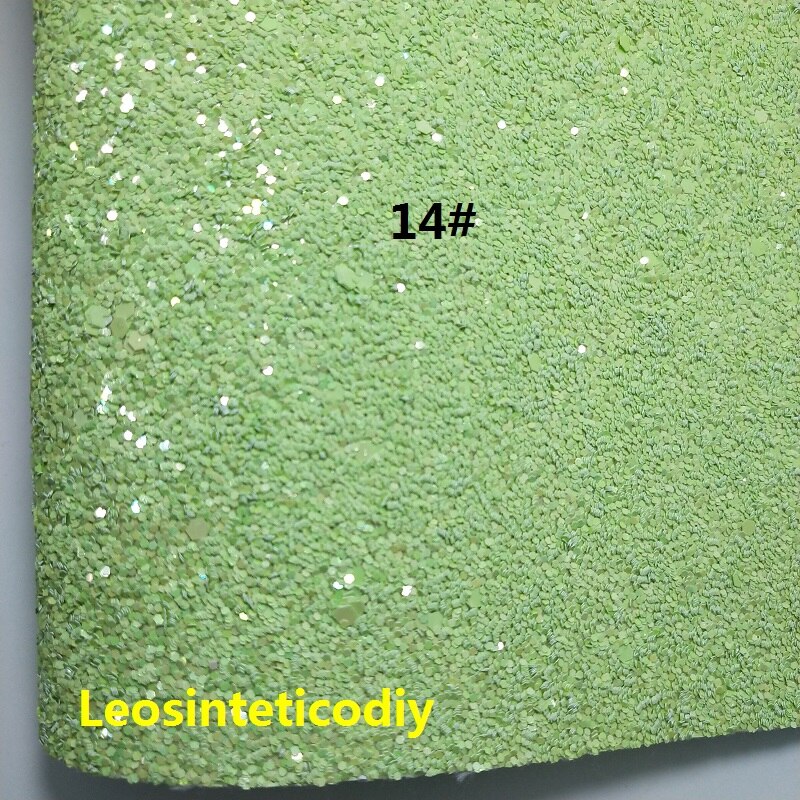 1pc 21 x 29cm syntetiskt läder, cuero sintetico chunky glitter konstläder för att göra rosetter tillbehör  t109: 14
