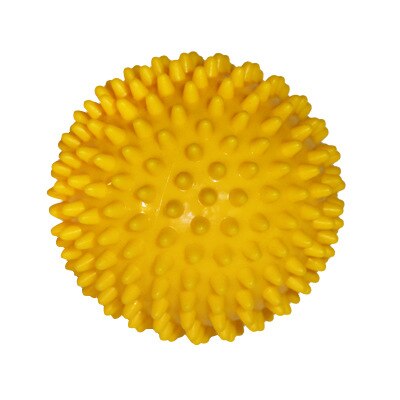 Maxairms Fitness PVC Hand Massage Ball PVC Soles Hedgehog Sensory Training Grip the Ball Portable Physiotherapy Ball: Gold