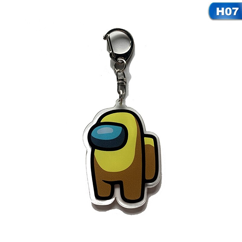 Llavero periférico de la serie Game among us, colgante de acrílico,: H07