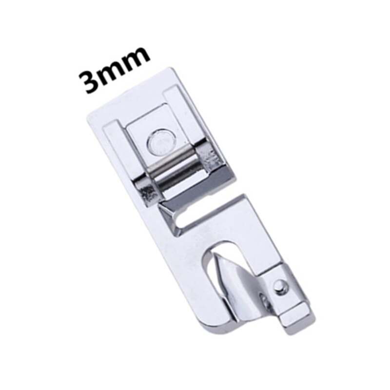 1Pc 3MM/4MM/6MM Rolled Hem Foot Presser Foot For Brother Janome Sewing Machine Domestic Sewing Accessories 5BB5984: 3MM