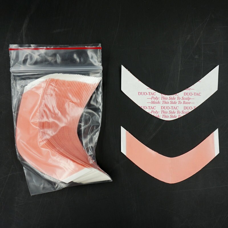 Rosa Duo-Tac adhesivo de doble cara la peluca con malla frontal apoyo cinta/C contorno T009