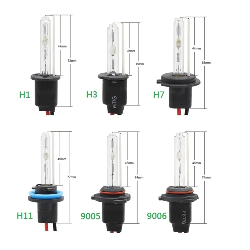 Kit de bombillas de xenón H7 H4 H11 H1 H3 9005 9006 faro de xenón con bloque de balasto de 55W 6000k 4300k 8000k 12000k accesorios para coche