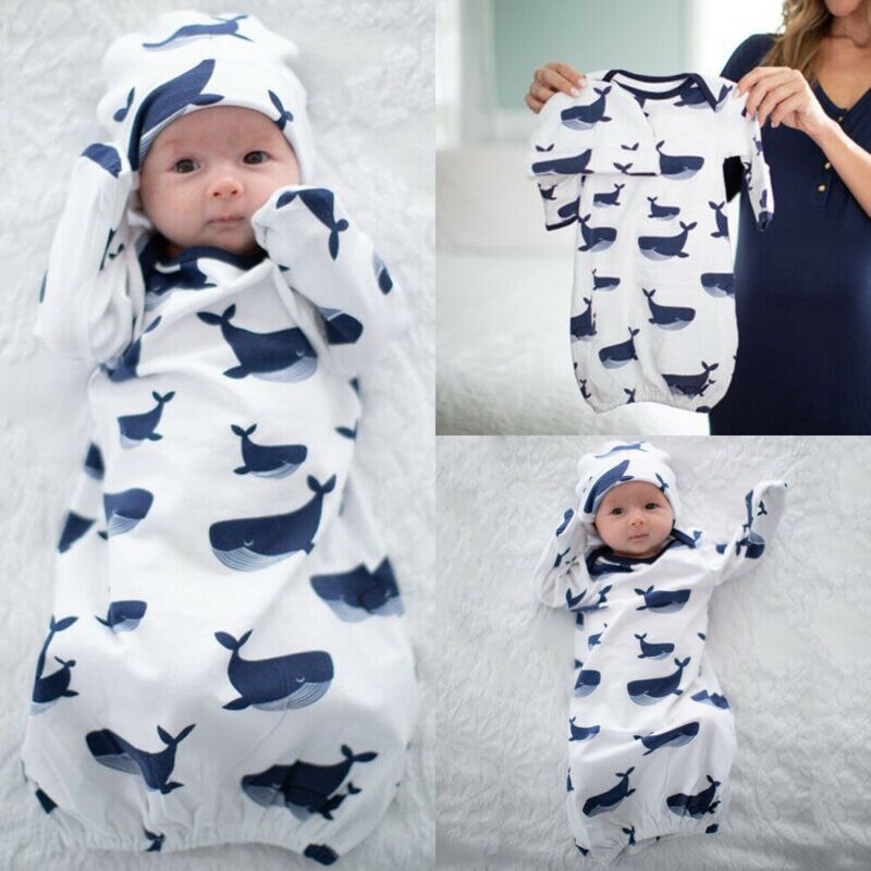 UNS 2Stck Neugeborenen Baby Junge Mädchen Baumwolle Swaddle wickeln Decke Schlafsack Baby Kostüm