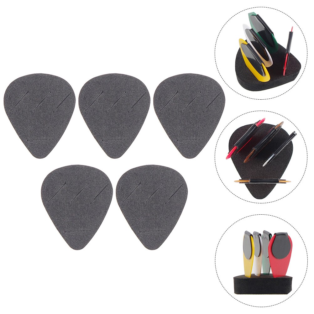 5Pcs Draagbare Gitaar Pick Zakken Eva Pick Opslag Gevallen Gitaar Pick Containers: Default Title