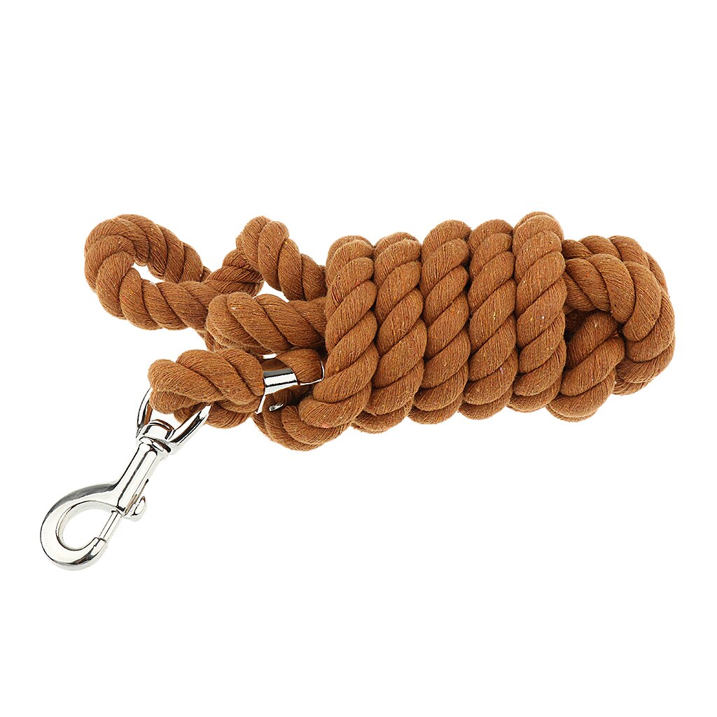 Cuerdas de caballo de plomo, Halters, armadura de algodón: Marrón