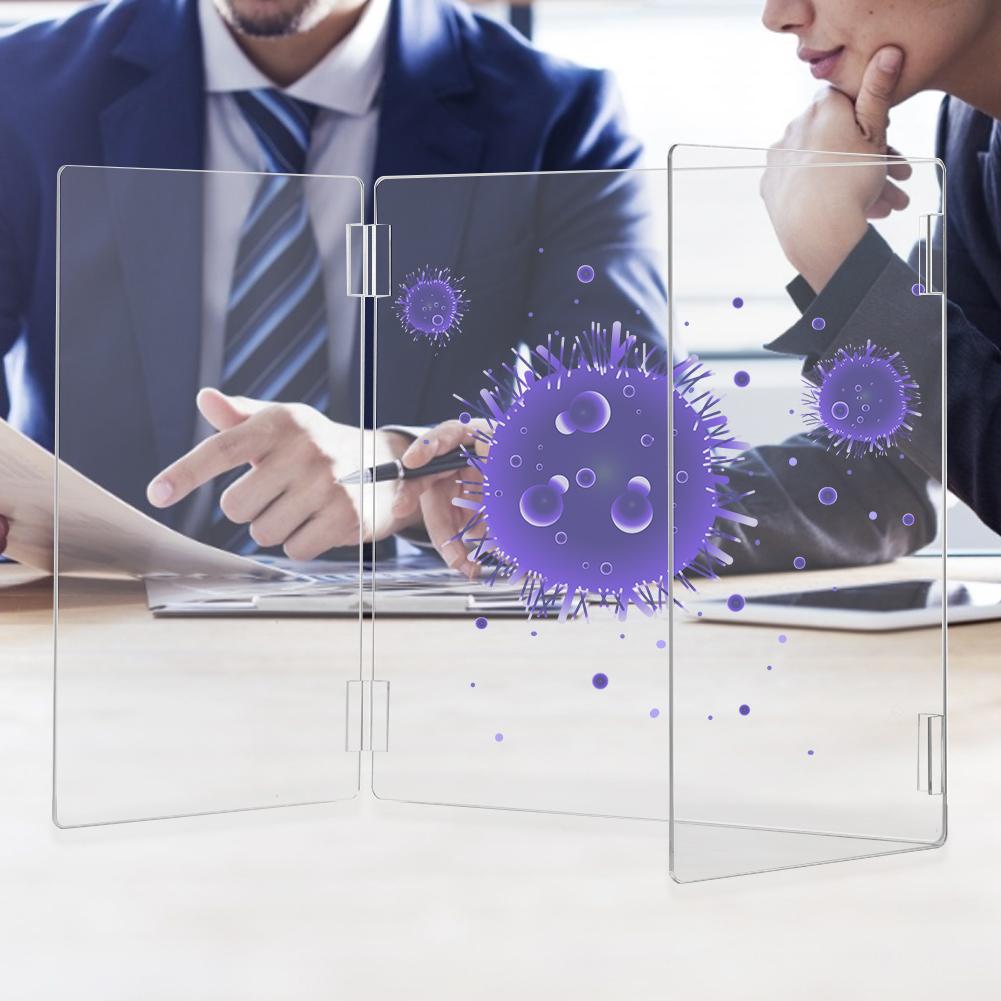 Acrylic Sneeze Guard Shield Protection Safety Counter Top 30x50cm For Restaurant Grocery Stores Salons Retailers Health Manage