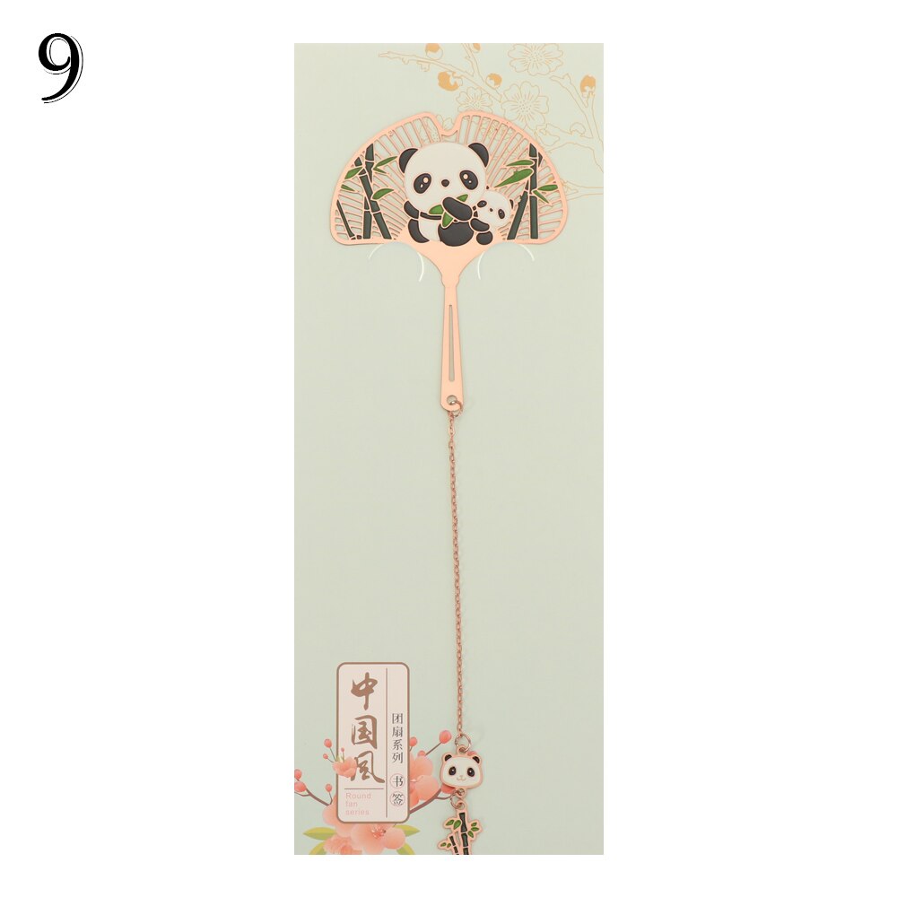 Nette Panda Metall Lesezeichen Anhänger Hohl Lesezeichen Buch Quaste Pagination Chinesischen Stil Lesezeichen Kinder Büro Schule Schreibwaren: 9