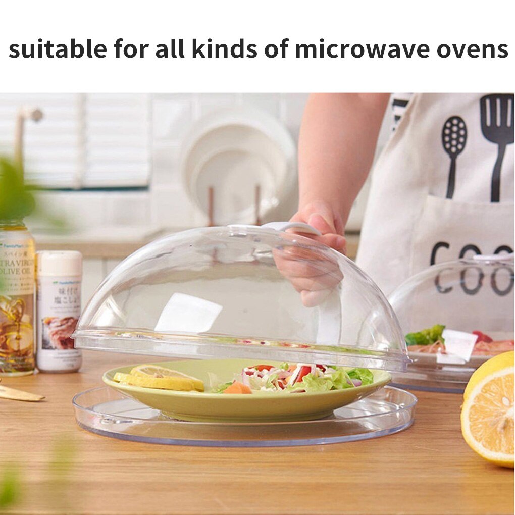 FenKicyen Microwave Food Cover Transparent Anti-Splash Cooking Lid Stove Cover For Oven Refrigerator Dish Airtight Cap Plate 1pc