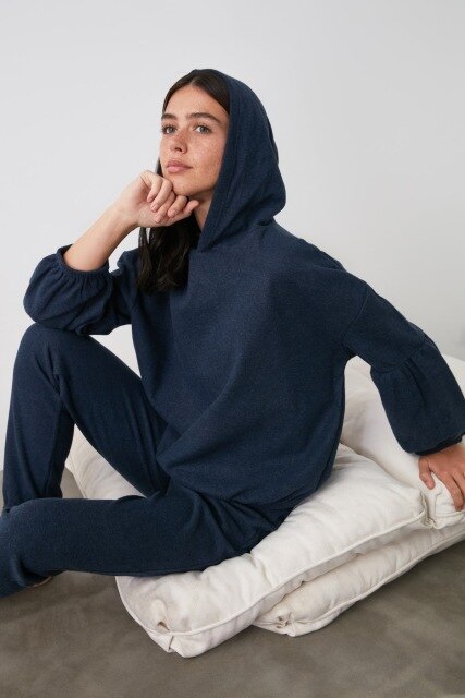 Trendyol Hooded Knitted Pajamas Set THMAW21PT0674: L