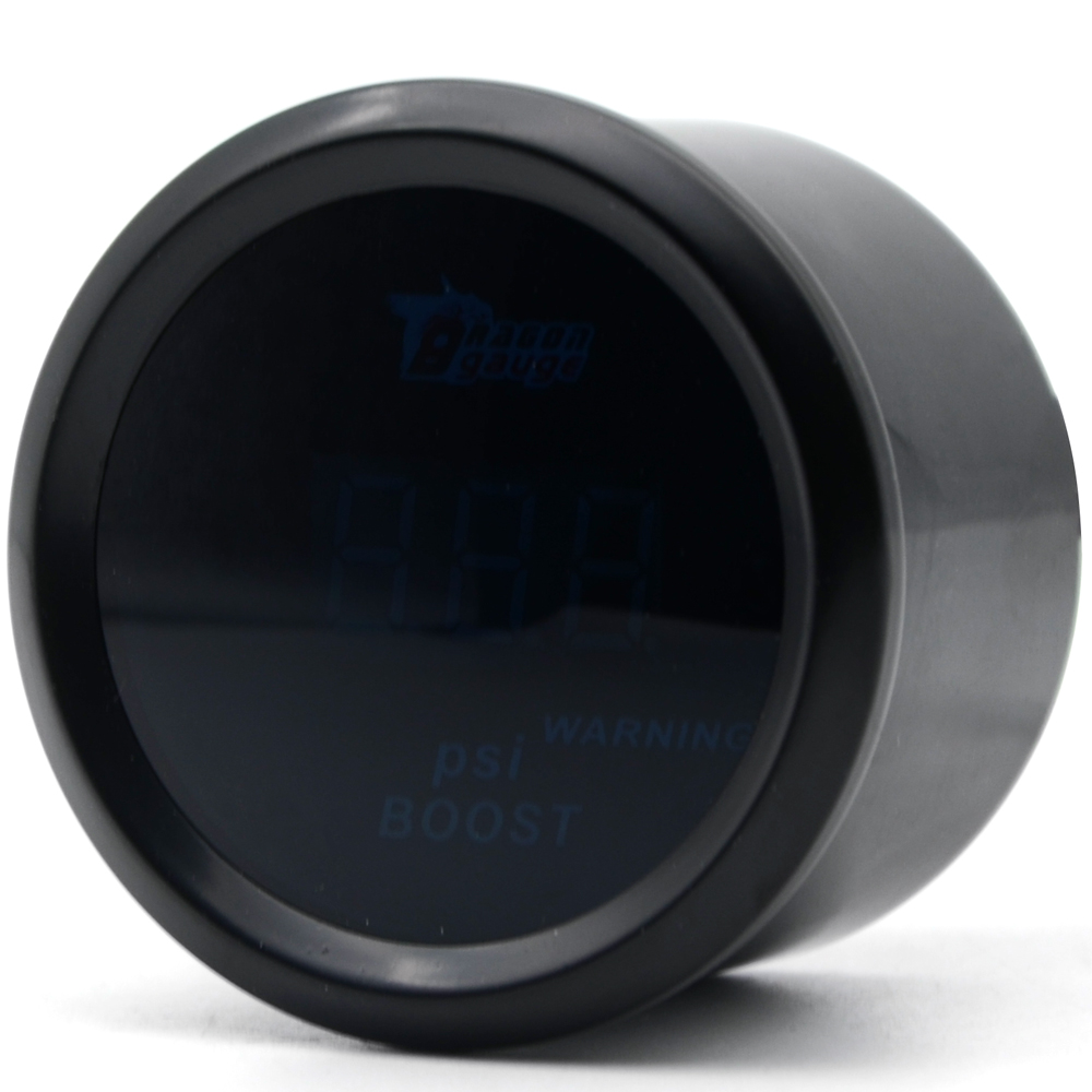Digital 2" 52mm Psi Boost Turbo Gauge With Sensor Blue LED Digital With Sensor