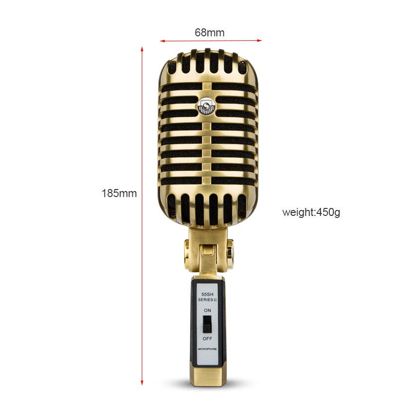 My Mic FG01 Retro Condenser Studio Recording Microphone For Computer Gaming Broadcasting