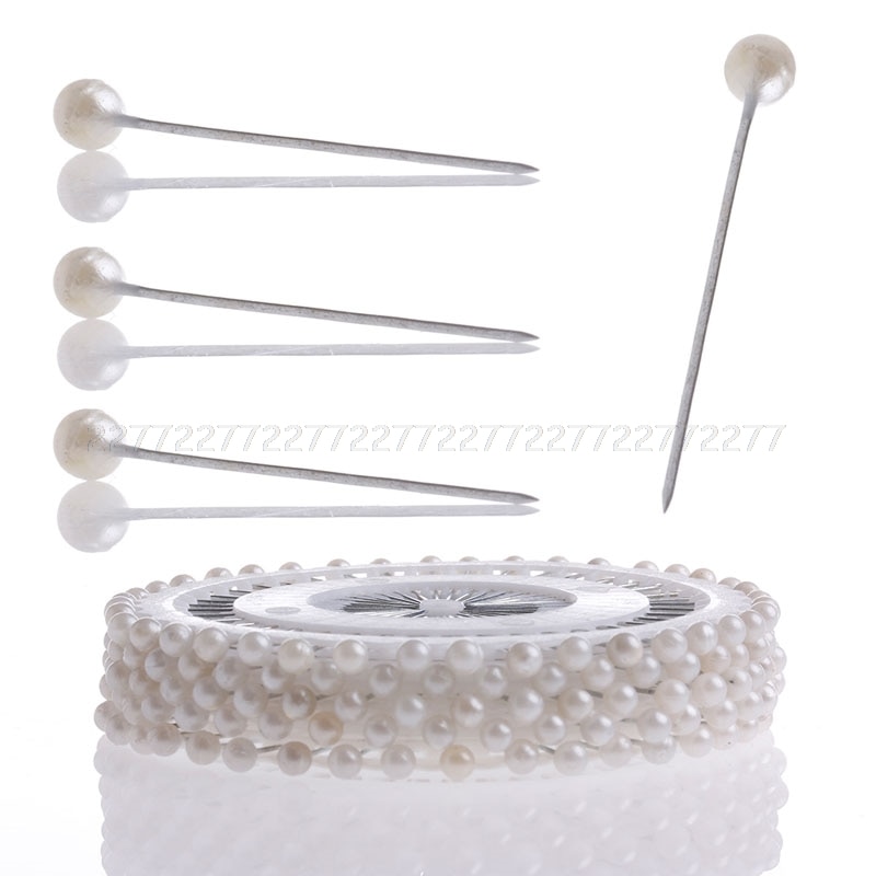 200 Uds., alfileres de costura de cabeza redonda para boda, Perla de imitación, decoración artesanal, JUL23, triangulación de envíos
