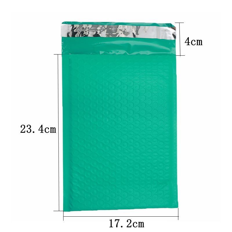 25 stuks/partij groene paarse schuim enveloppen zelfklevende mailers gevoerde enveloppen met bubbeltjesplastic verzendverpakkingen