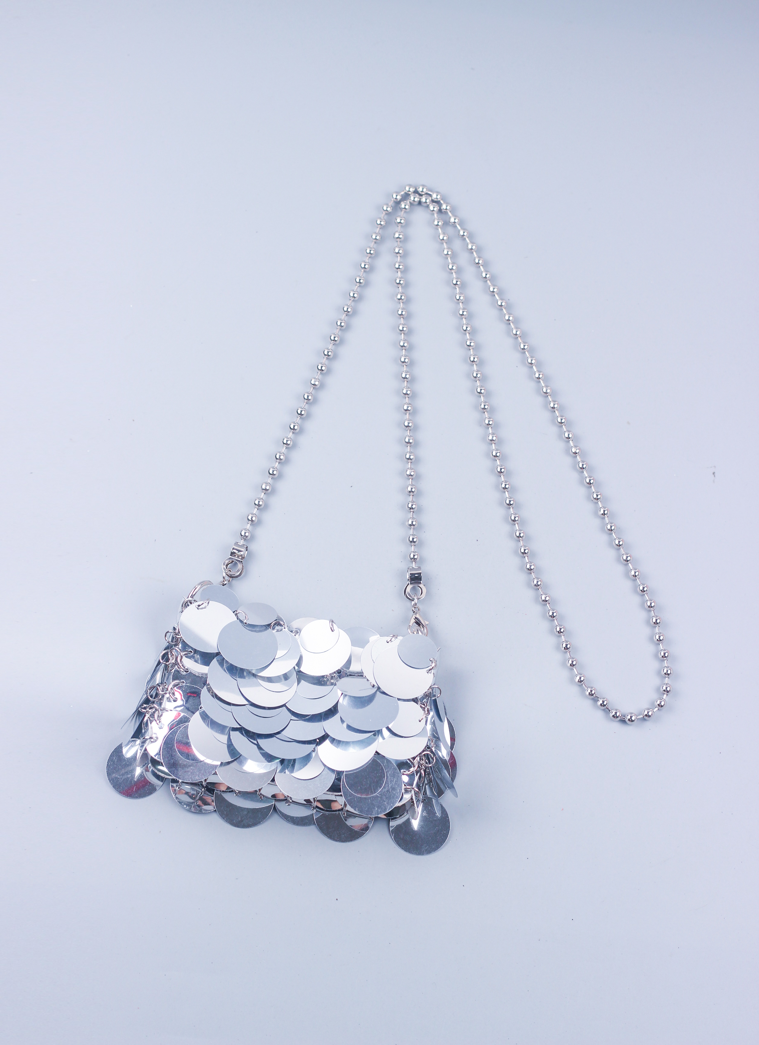 Tas 2023 Nieuw Netwerk Rood Dezelfde Stijl Damestas Mobiele Telefoon Tas Keten Glanzende Slice Bling Eén Schouder Crossbody Tas Kleine Tas