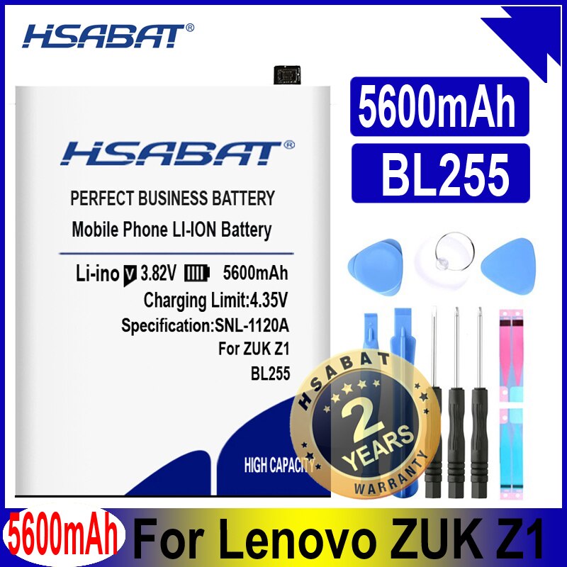 HSABAT 3600mAh-5600mAh BL268 BL263 BL255 Batterie für Lenovo ZUK Z2 Z2131 / ZUK Z2 pro Z2Pro / ZUK Z1