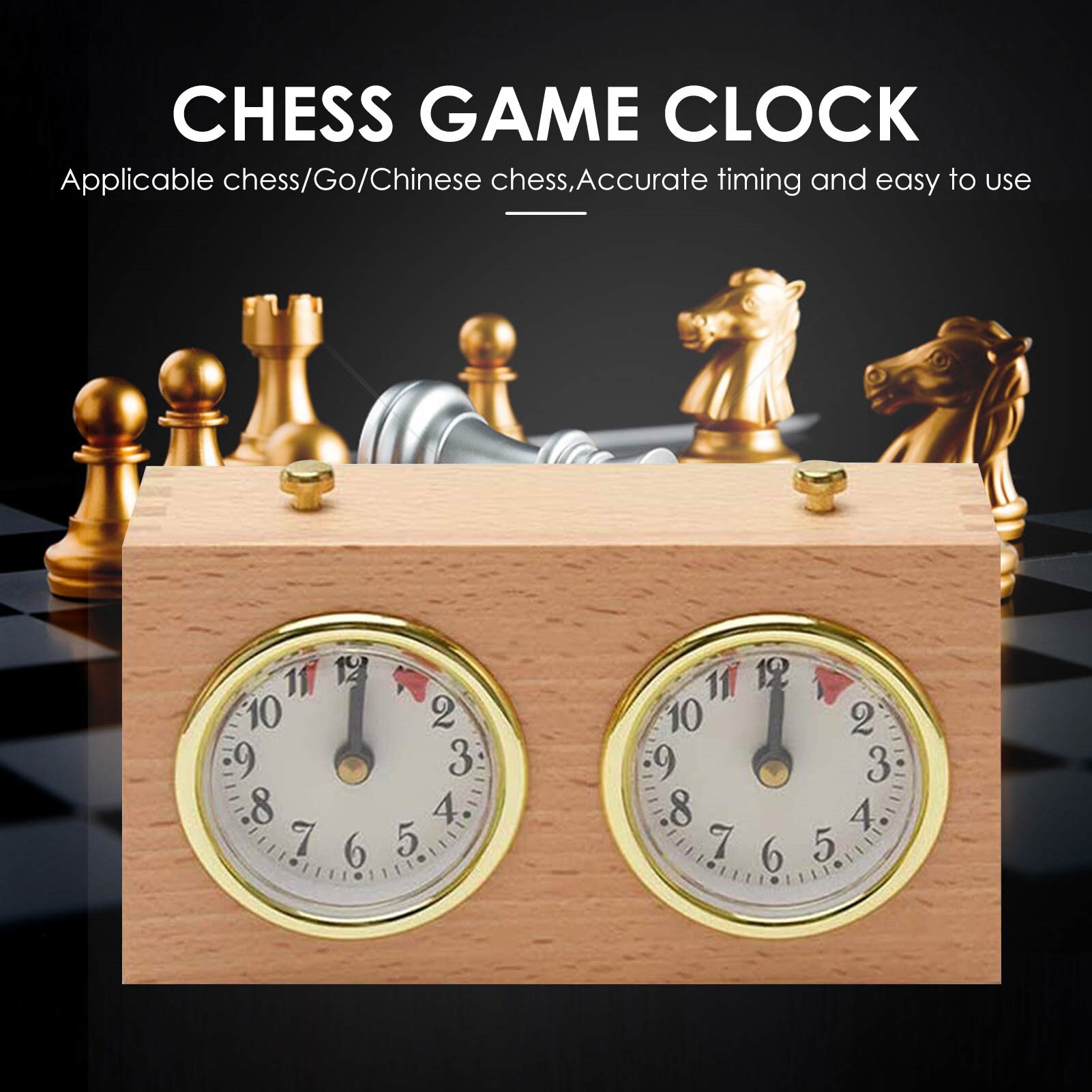 Wooden Chess Clocks Portable Digital Chess Board Competition Count Up Down Chess Games Electronic Alarm Stop Timer