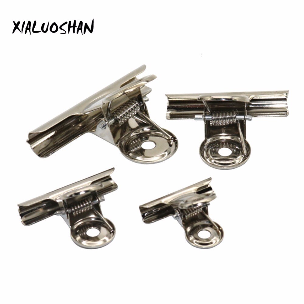 10 st metall sedelklämma silver bulldog klämma rostfritt stål biljett clip brevpapper räkningar metall klämma kontor skolmaterial