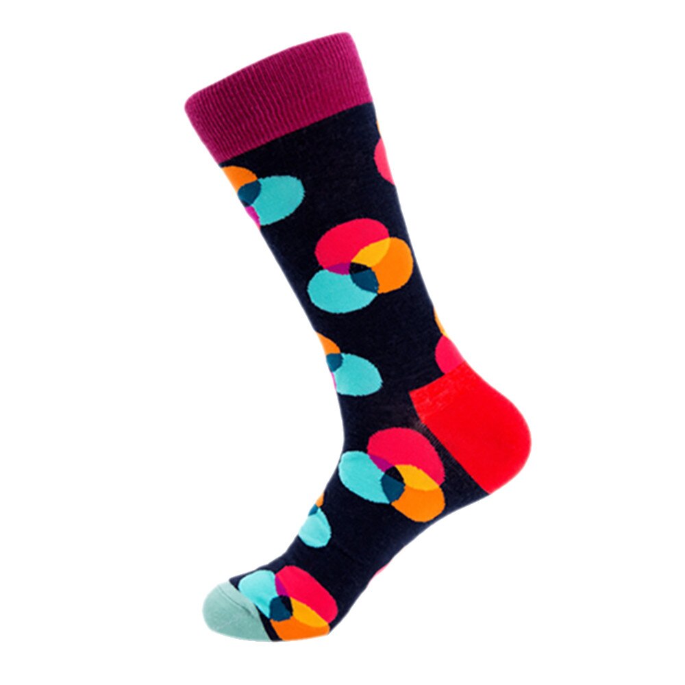 25#  kleurrijke herfstsokken voor dames in buis casual katoenen sokken met print bedrukte meerkleurige sokken носки мужские длинные