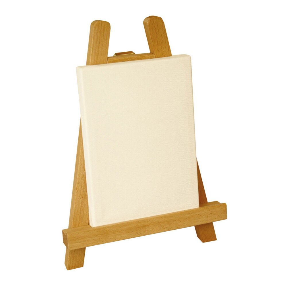 27.5cm Mini Wood Display Easel Tabletop Easel Artist A-Frame Easel Photo Painting Portable Tripod Holder Stand