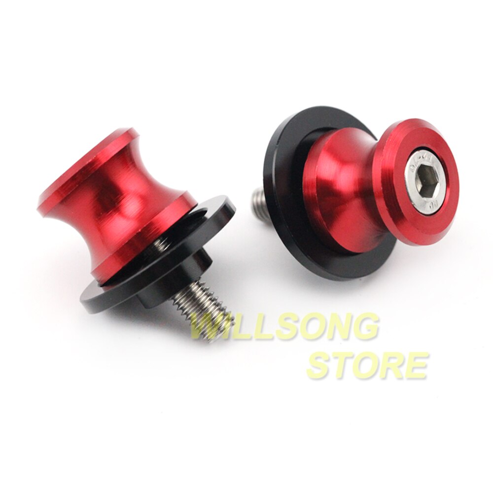Tornillo basculante para motocicleta KAWASAKI Z 650/800/900/1000/1000SX ZX6R ZX10R NINJA 650, soporte para motocicleta de 8mm: Red