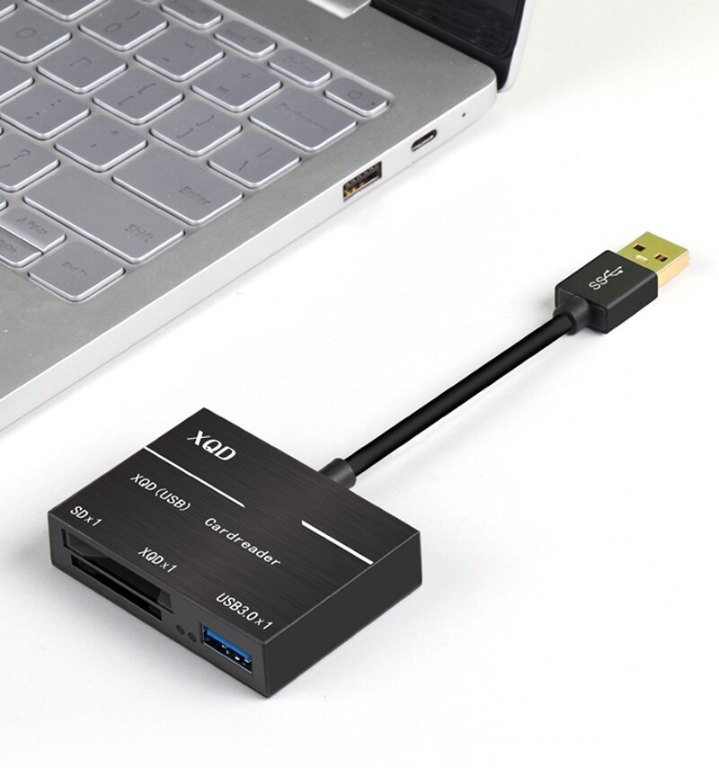 Xqd sd kortleser xqd 2.0 usb 3.0 usb flash disk hub minnekortleser adapter for lexar for sony kamera datamaskin