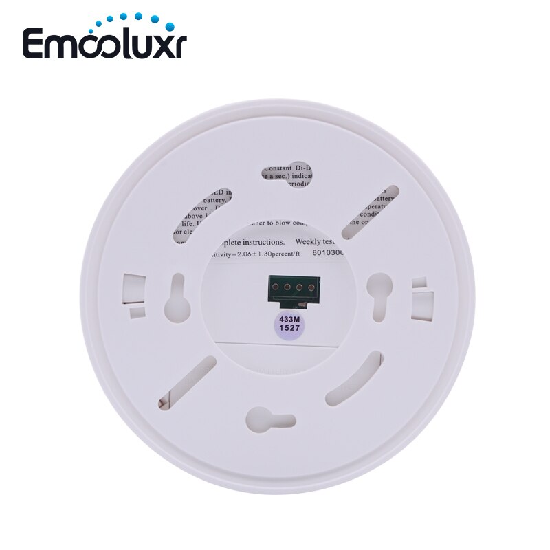 Wireless Smoke Heat Sensor Fire Alarm Detector for 433MHz Wireless Burglar Alarm System or Standalone Smoke Temperature Sensor