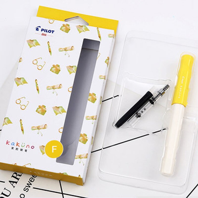 Pilote sourire stylo KaKuno calligraphie calligraphie étudiant stylo FKA-1SR petit mignon croquis petit frais peinture étudiant dédié: Yellow blink0.3mm EF / M