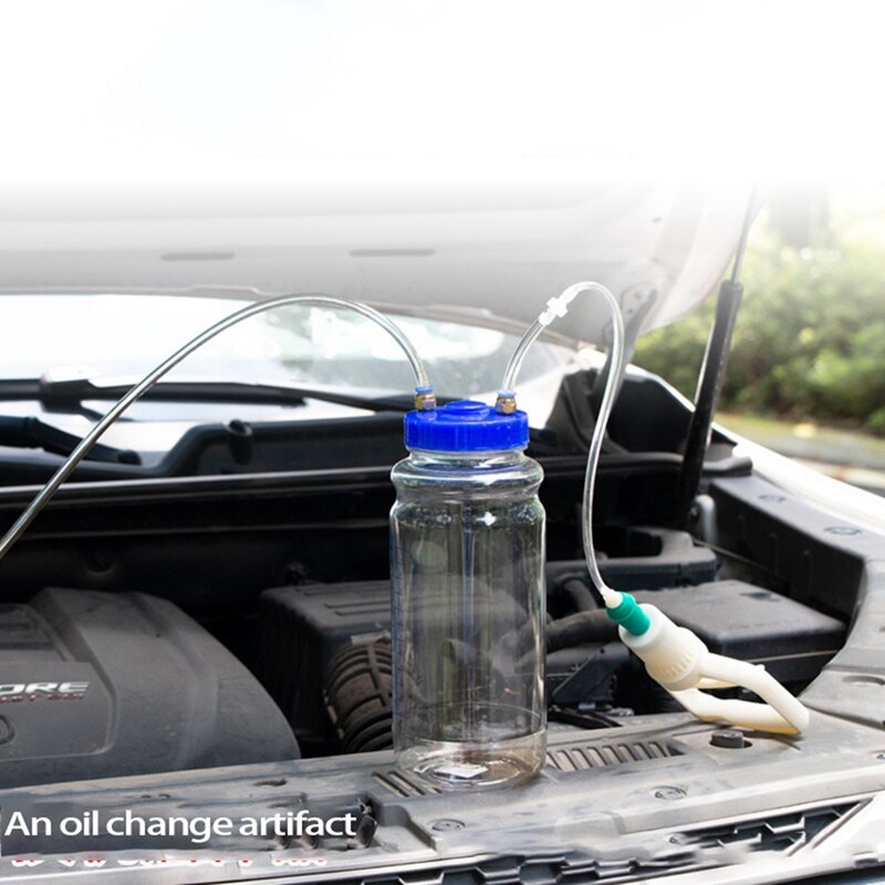 Universal Manual Oil Change Suction Vacuum Pump For Car Truck Van Moto Maintenance Tool 2L Oil Storage Tank: Default Title