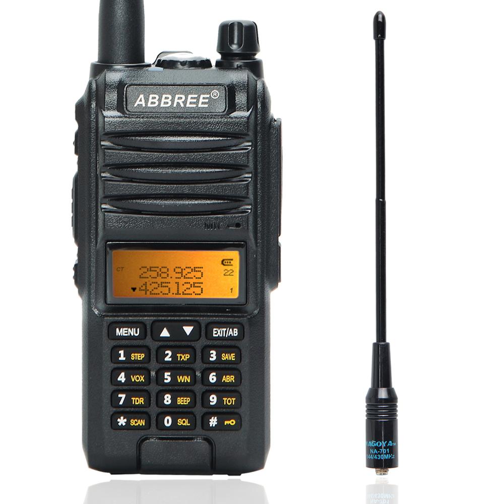 Abbree AR-F3 Tri-Band Portatile Walkie Talkie 8w dual band aggiungere 220-260MHz di alta potenza a lunga gamma di viaggio Trasmettitore radio a due vie: add 771 antenna / American