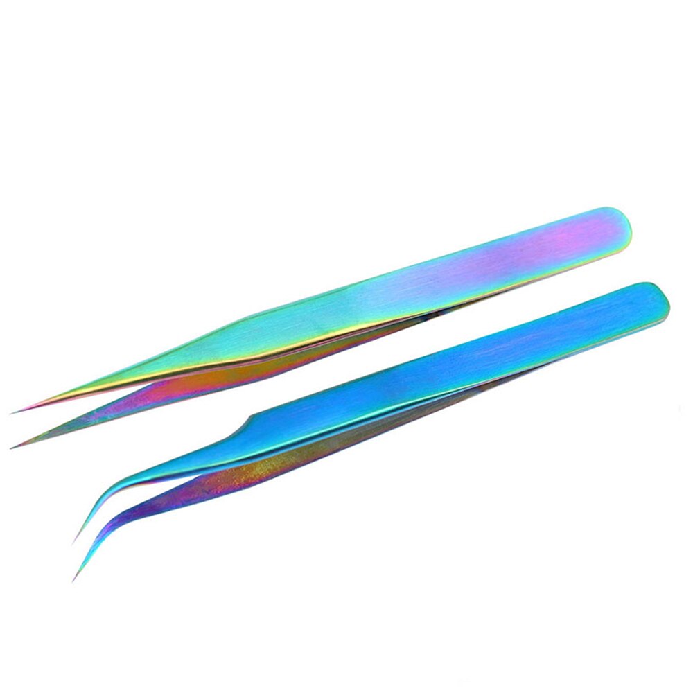 1PC Angled Slanted Eyebrow Tweezers Stainless Steel Face Hair Removal Eye Brow Trimmer Eyelash Clip Cosmetic Beauty Makeup Tool
