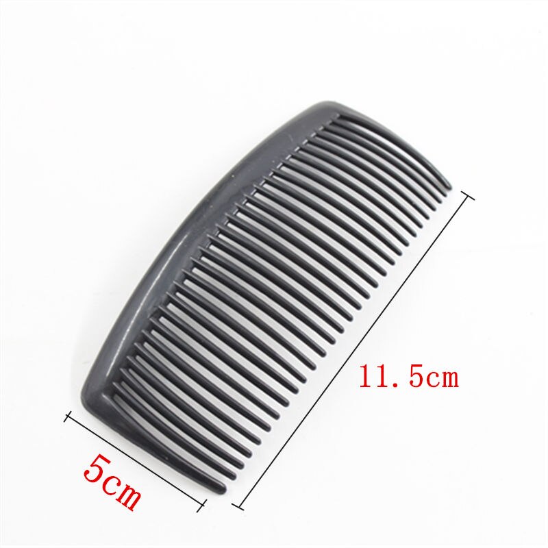 2pcs Teeth Wide Tooth Comb Black ABS Plastic Heat-resistant Large Wide Tooth Comb For Hair Styling Tool