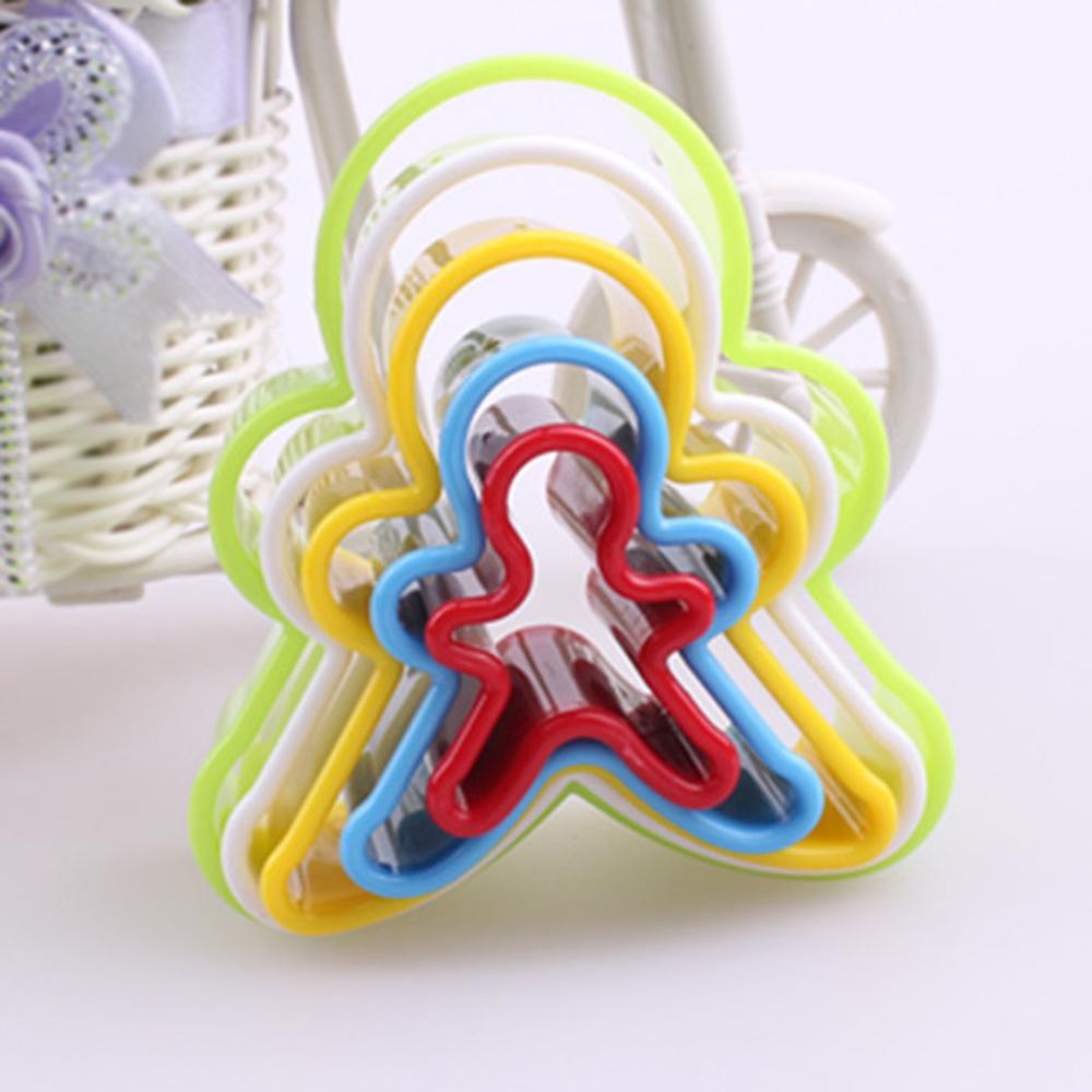 Colorful Child Baby Multi-shape Plastic Mold Cookie Biscuit Cutter Mould Pastry Maker Tools Randomly Sent 1 Set