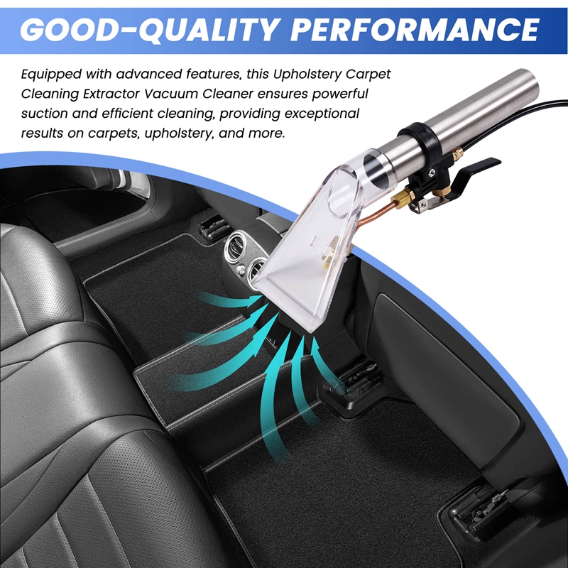 Extractor de limpieza de alfombras y tapicería, boquilla de lavado, piezas de limpiador a vapor, herramienta manual de limpieza de muebles y coches