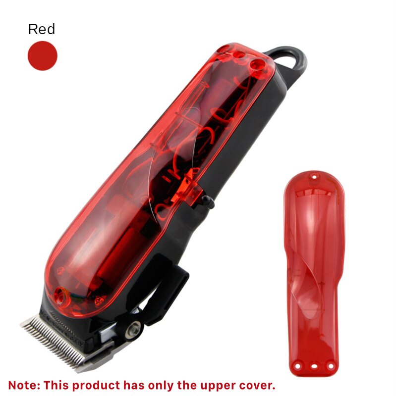 Coque supérieure transparente pour tondeuse à cheveux série Wahl 8591/8148, couvercle supérieur Transparent, g0402: Red Upper Cover