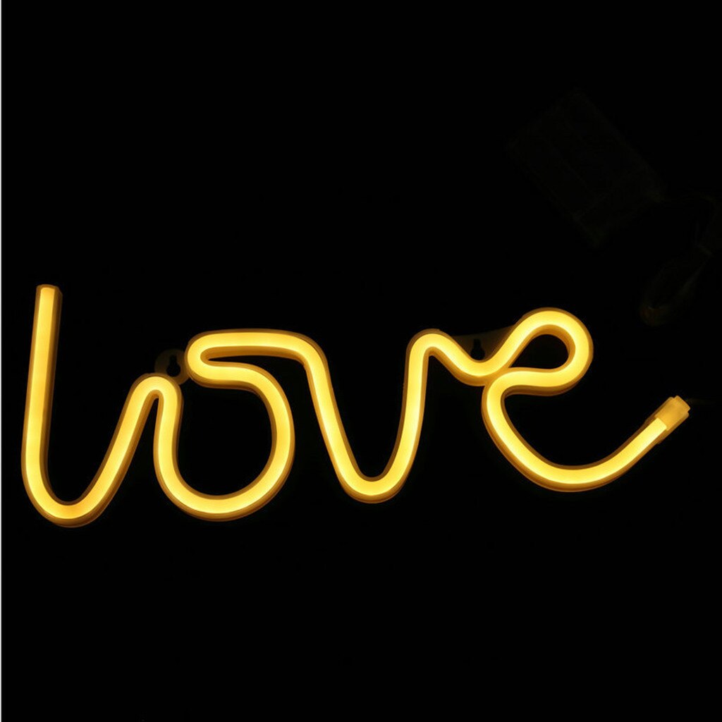 Love Neon Lights LED Shape Love Confession Christmas Decoration Lights Neon Lights Love modeling light LED light ночник светильн: D