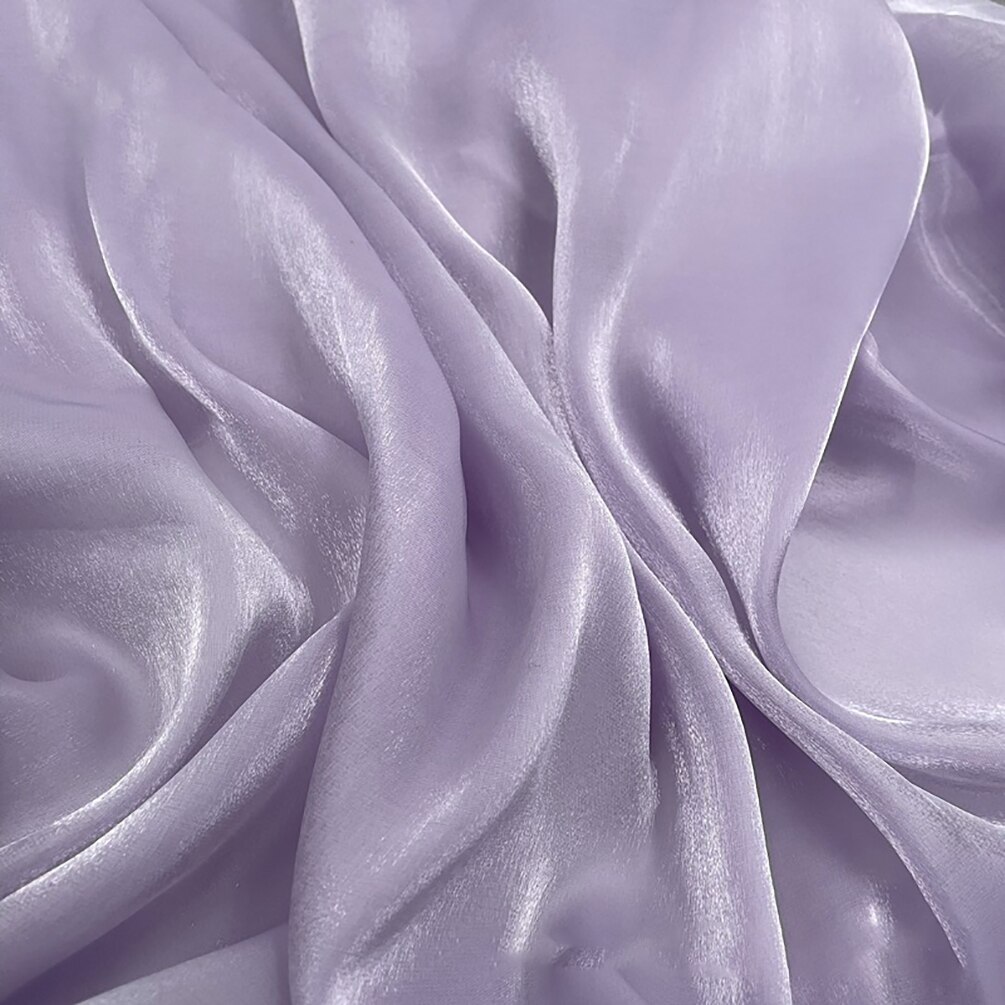 Kolorowa jednokolorowa tkanina z organzy przędzy sukienka Organza suknia ślubna tkanina do szycia Diy 50cm x 150cm: 13