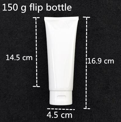 100 pcs Trasporto Libero 50 100 120 150 200 g Bianco Imballaggio di plastica Tubo Bottiglia di Vibrazione Tappo di Gel crema lozione contenitore vuoto di tenuta