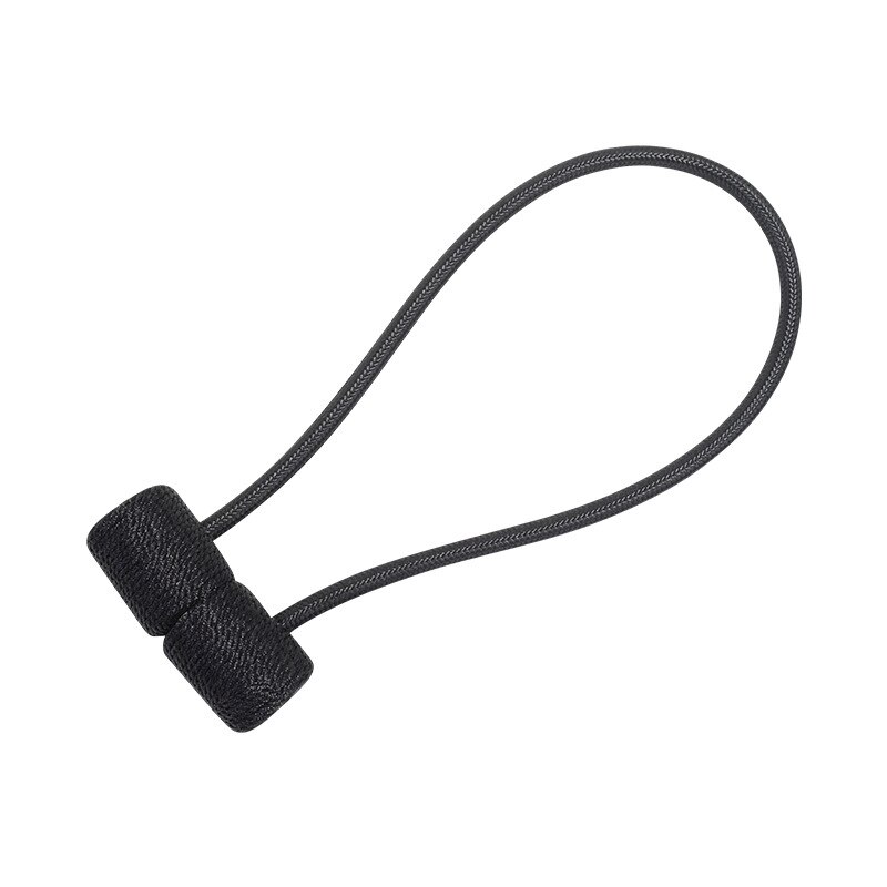 1Pc Curtain Tieback Headset Style Magnetic Curtain Holder Holdbacks Buckle Clips Curtain Rod Home Decoration room accessories: Black
