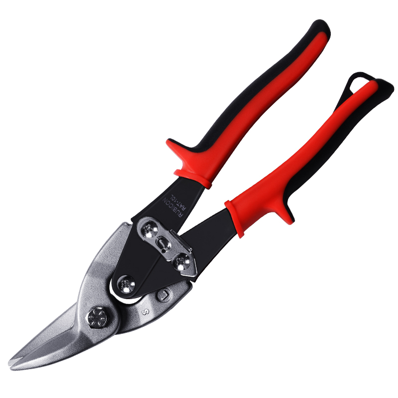 Aviation Scissor Tin Snips Metal Snip Iron Plate Cut Shear Industrial Work Metalworking Iron Cutter Hand Tool: RAT-10L left