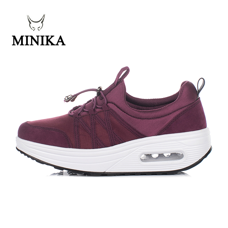 Women Sneakers Shoes Air Damping Sport Shoes Summer Comfortable sport set women fitness Minika Wedge Shoes zapatos mujer