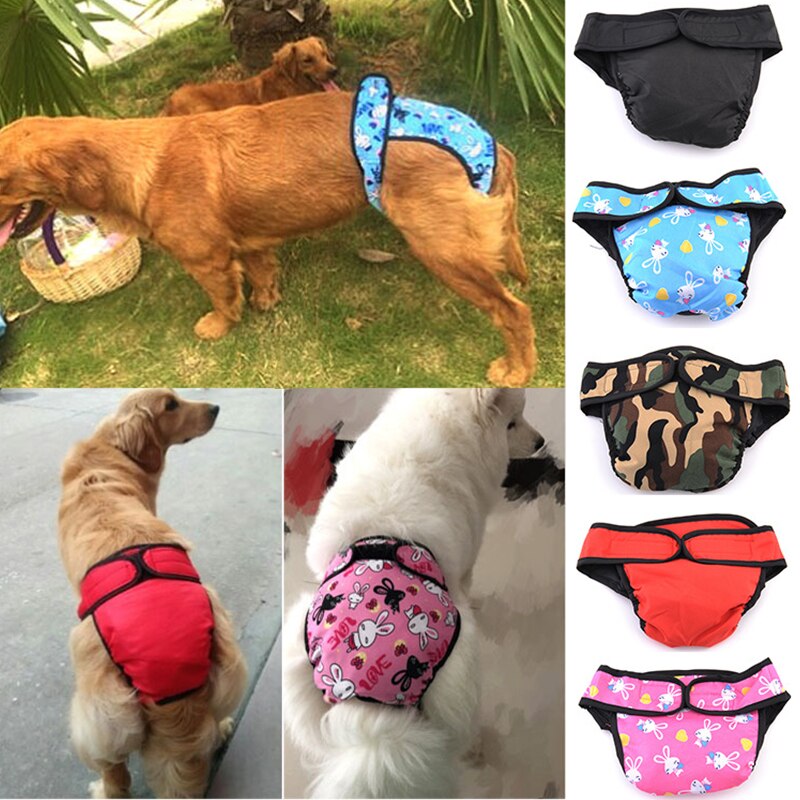 Dog Diaper Physiological Pants Sanitary Washable Female Dog Shorts Panties Pet Cat Underwear For Small Dogs Puppy Panties