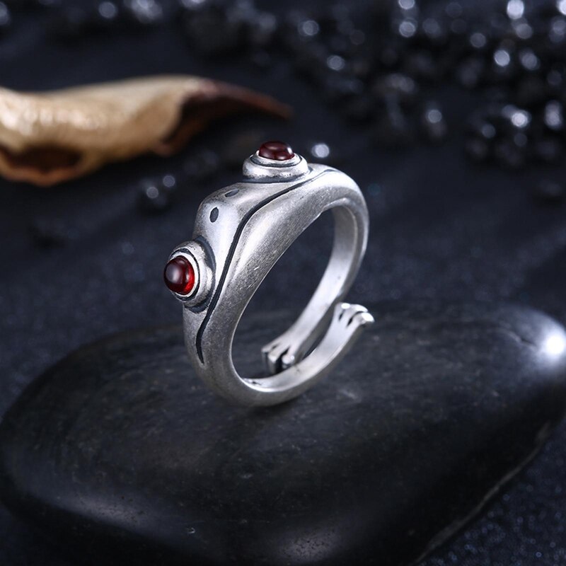 Frog Animal Rings For Women Lady Girl Cute Open Ring Jewelry Christmas