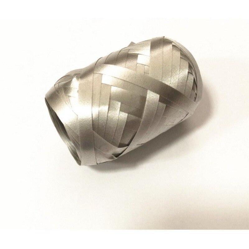 6PCS/Pack 5mm*10m Balloon Rope Foil Helium Balloon Ribbon Wedding Birthday Party Decoration Balloon Wrapping Tape Balloon Rope: Silver