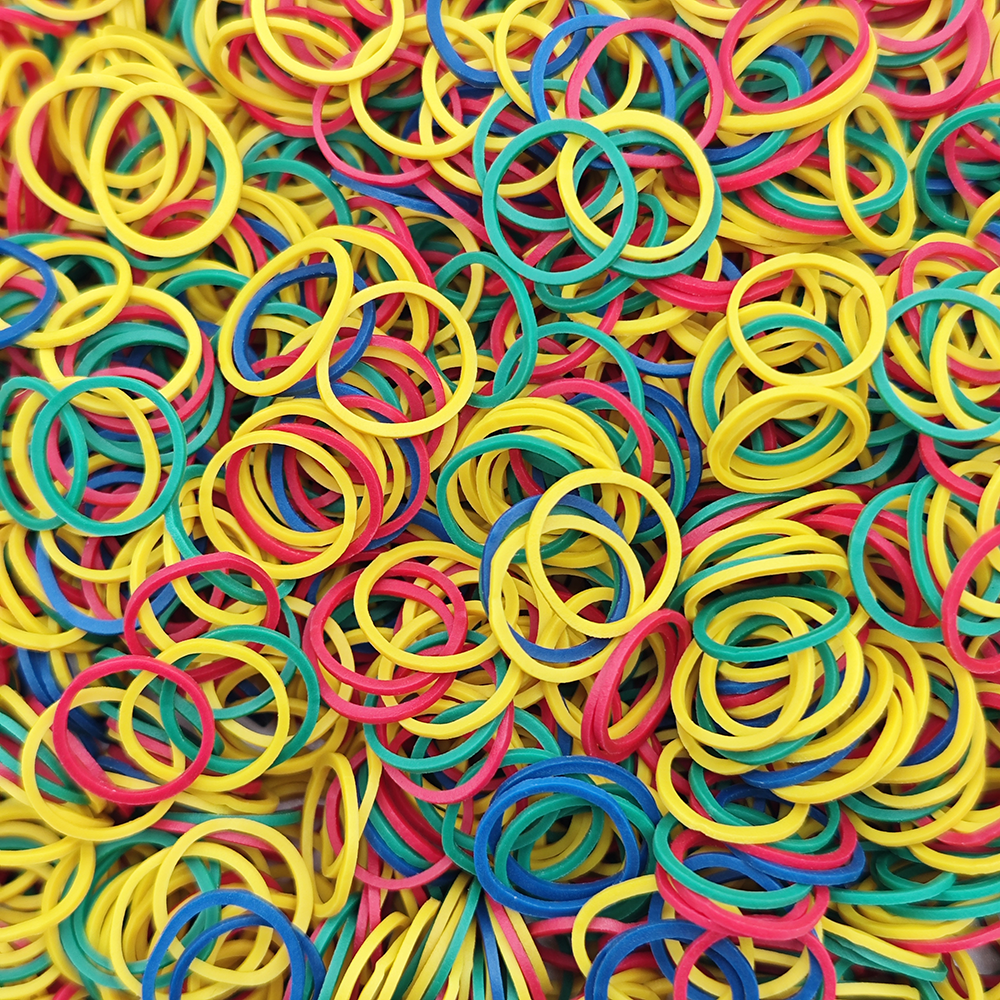 1000 stuks/partij elastische rubberen band voor kleine hond hoge elasticiteit hond haaraccessoires kleurrijke huisdier haarband diameter 0,59 inch