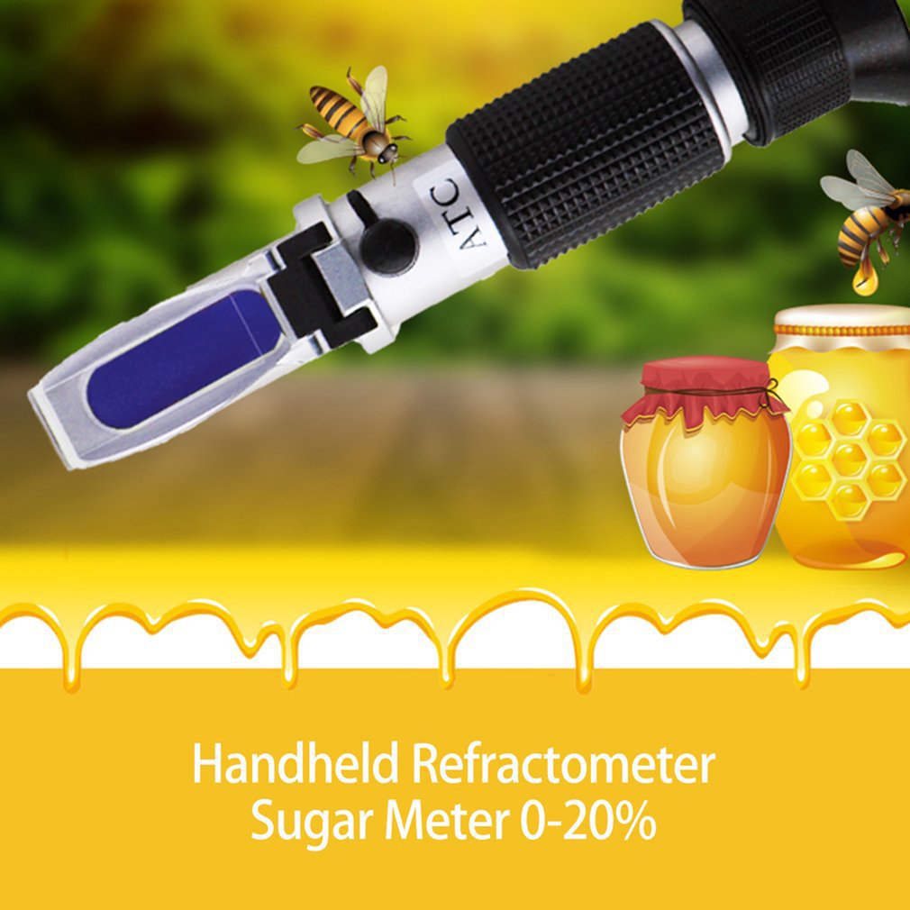 Handheld Suiker Oplossing Brix Refractometer Honing Beer Fruit Refractometer Vloeistof Zoetheid Sacharimeter Concentratie Meter Test