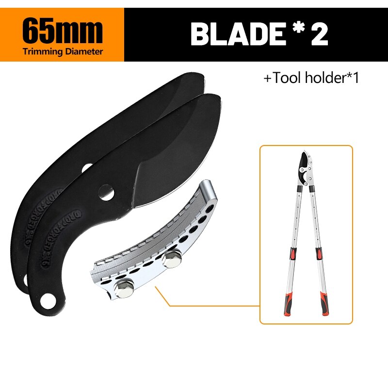 DTBD Rakepruning Shear Blades Gardening SK5 Pruning Scissor Blade Steel Replacement Blades Fruit Tree Branch Trimming Tool: 65MM 2 Blade 1Base