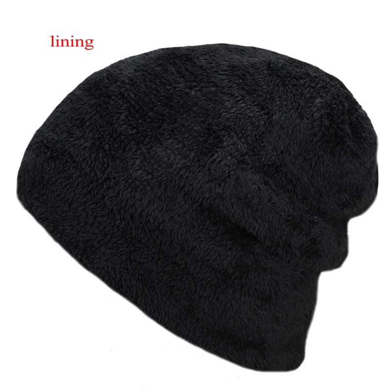 Mannen Winter Hoed Mode Gebreide Zwarte Hoeden Fall Hoed Dik En Warm En Bonnet Skullies Beanie Zachte Gebreide mutsen Katoen