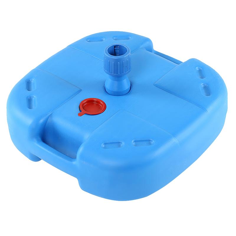 25L Thicken Outdoor Umbrella Patio Umbrella Base Sun Block Umbrella Base Garden Umbrella Stand Plastic Water Bucket (Sky-Blue)