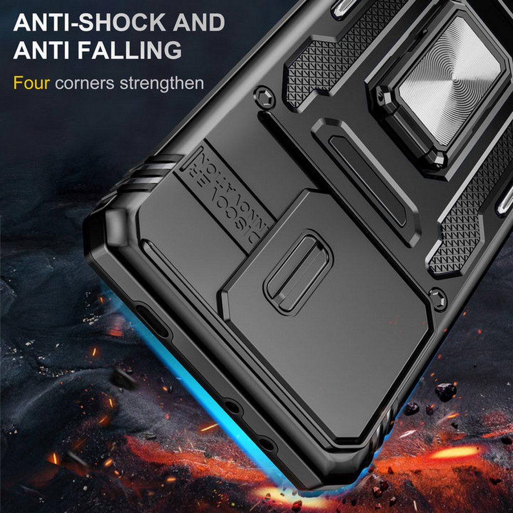 Shockproof Case For Xiaomi 14T Pro 5G Armor Camera Slide Ring Back Cover For Xiaomi 14T Case Mi 12X 12S 12 11T Pro 14 T Funda
